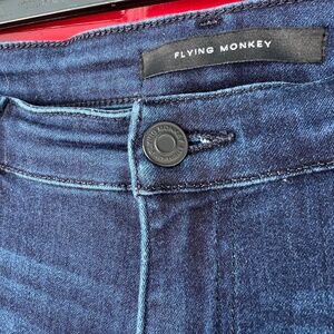 Flying Monkey Mid Rise Skinny Jeans Women's 31 Waist Blue Stretch Spandex Comfy